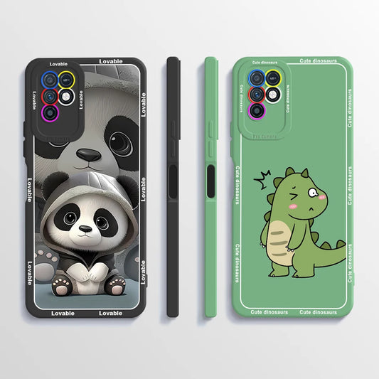For Infinix Note 10 Case X693 Cute Astronaut Cover Soft Liquid Silicone Phone Case